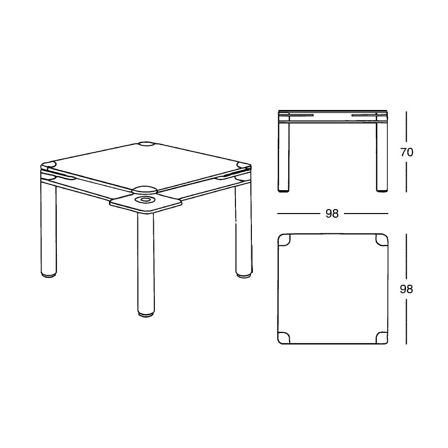 POKER - Square game table