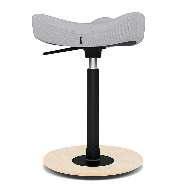 Move™ Compact - Rocker ergonomic office stool in wood and fabric (Upholstery Material - Reflect)