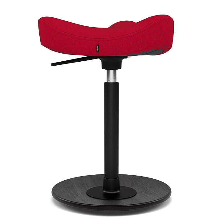 Move™ Compact - Rocker ergonomic office stool in wood and fabric (Upholstery Material - Reflect)