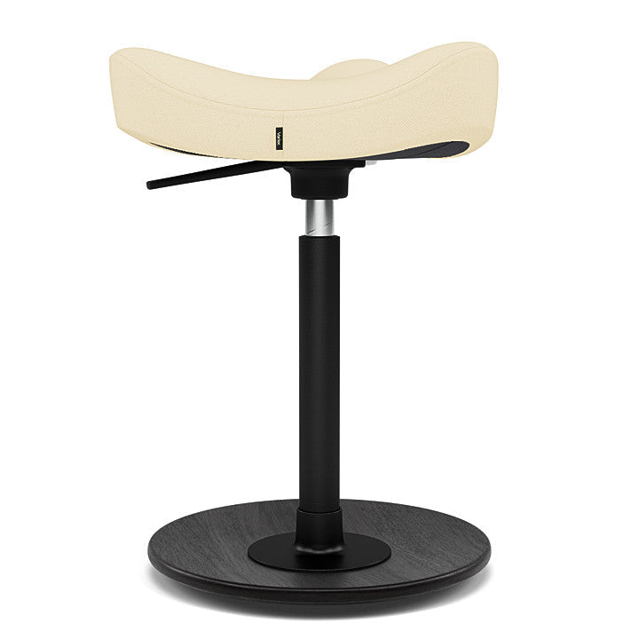 Move™ Compact - Rocker ergonomic office stool in wood and fabric (Upholstery Material - Reflect)