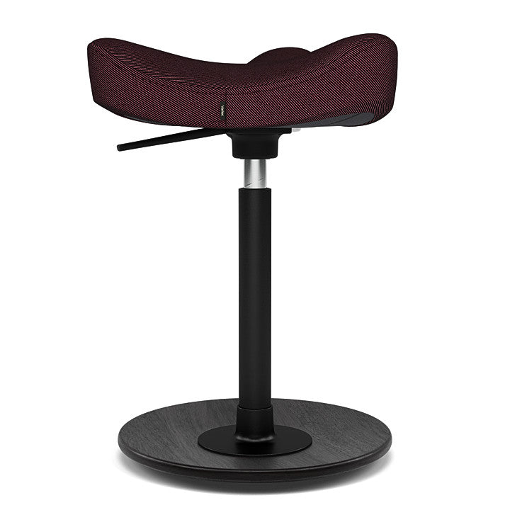 Move™ Compact - Rocker ergonomic office stool in wood and fabric (Upholstery Material - Reflect)