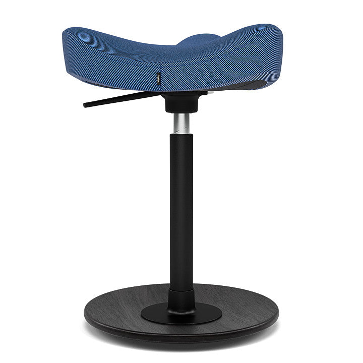 Move™ Compact - Rocker ergonomic office stool in wood and fabric (Upholstery Material - Reflect)