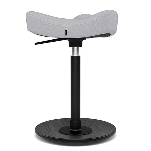 Move™ Compact - Rocker ergonomic office stool in wood and fabric (Upholstery Material - Reflect)