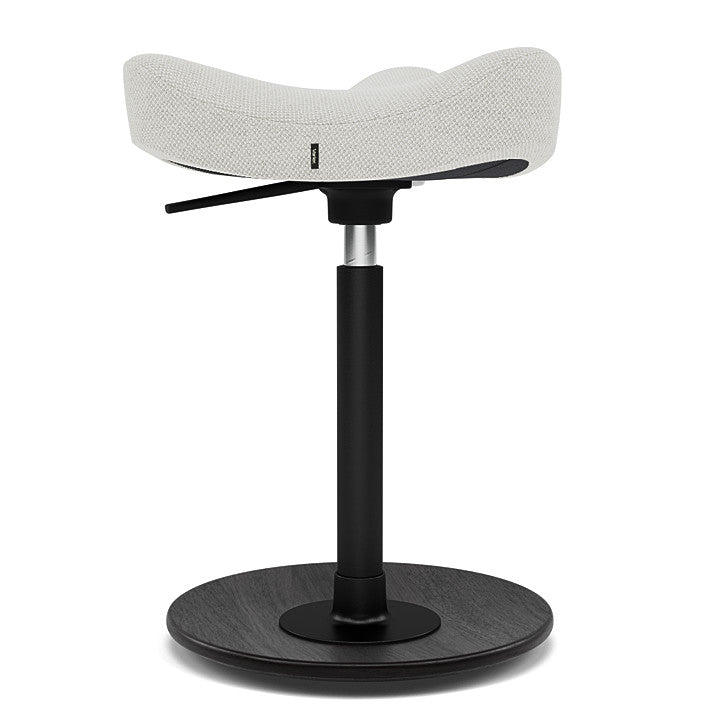 Move™ Compact - Rocker ergonomic office stool in wood and fabric (Upholstery Material - Fiord 2)