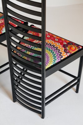 292 Chairs by Charles Rennie Mackintosh for Cassina, Italy, 1990s, Set of 6-ZFJ-1179070