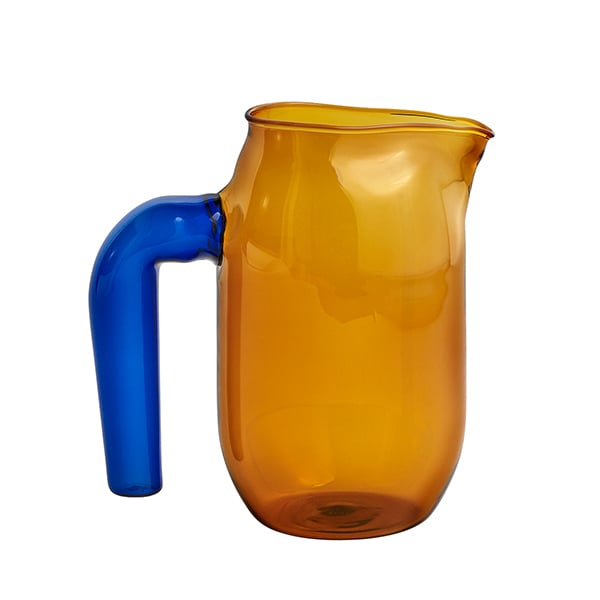 Jug with blue handle by HAY