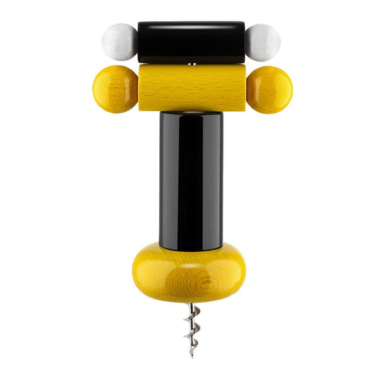 Twergi ES17 corkscrew by Alessi #black - yellow - white #