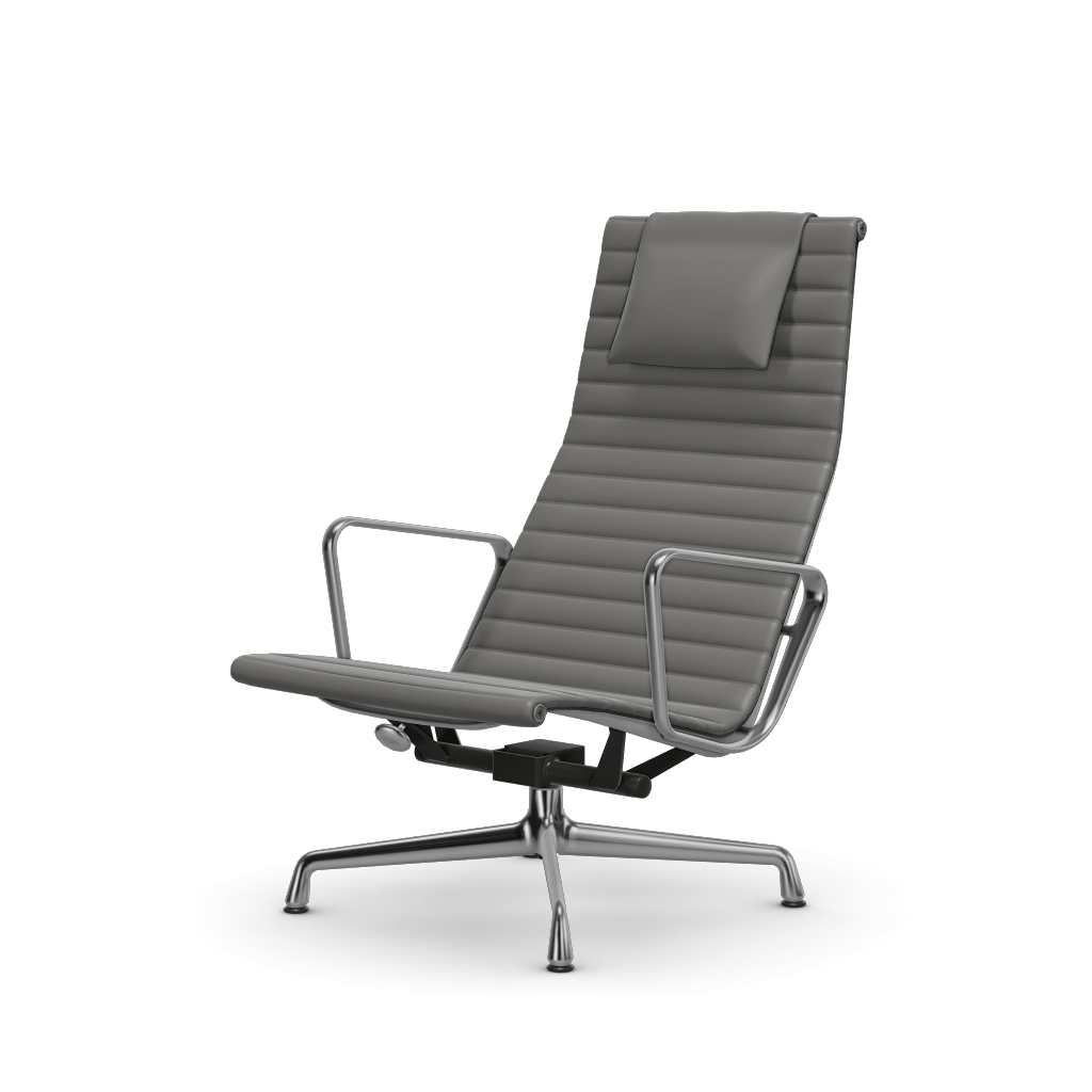 Aluminium Chair EA 124 – Lounge (Cover material - Fabric Leather)