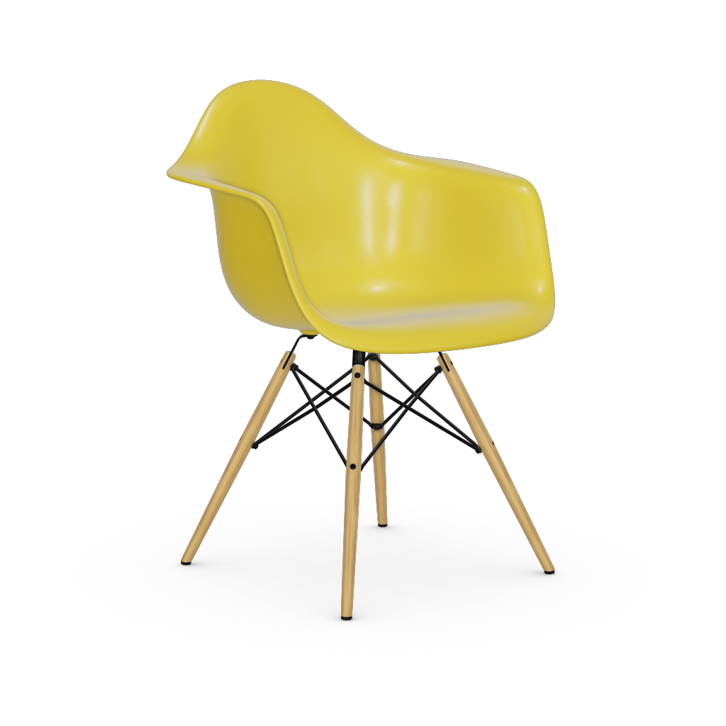 Eames Plastic Armchair DAW (without upholstery) by Vitra