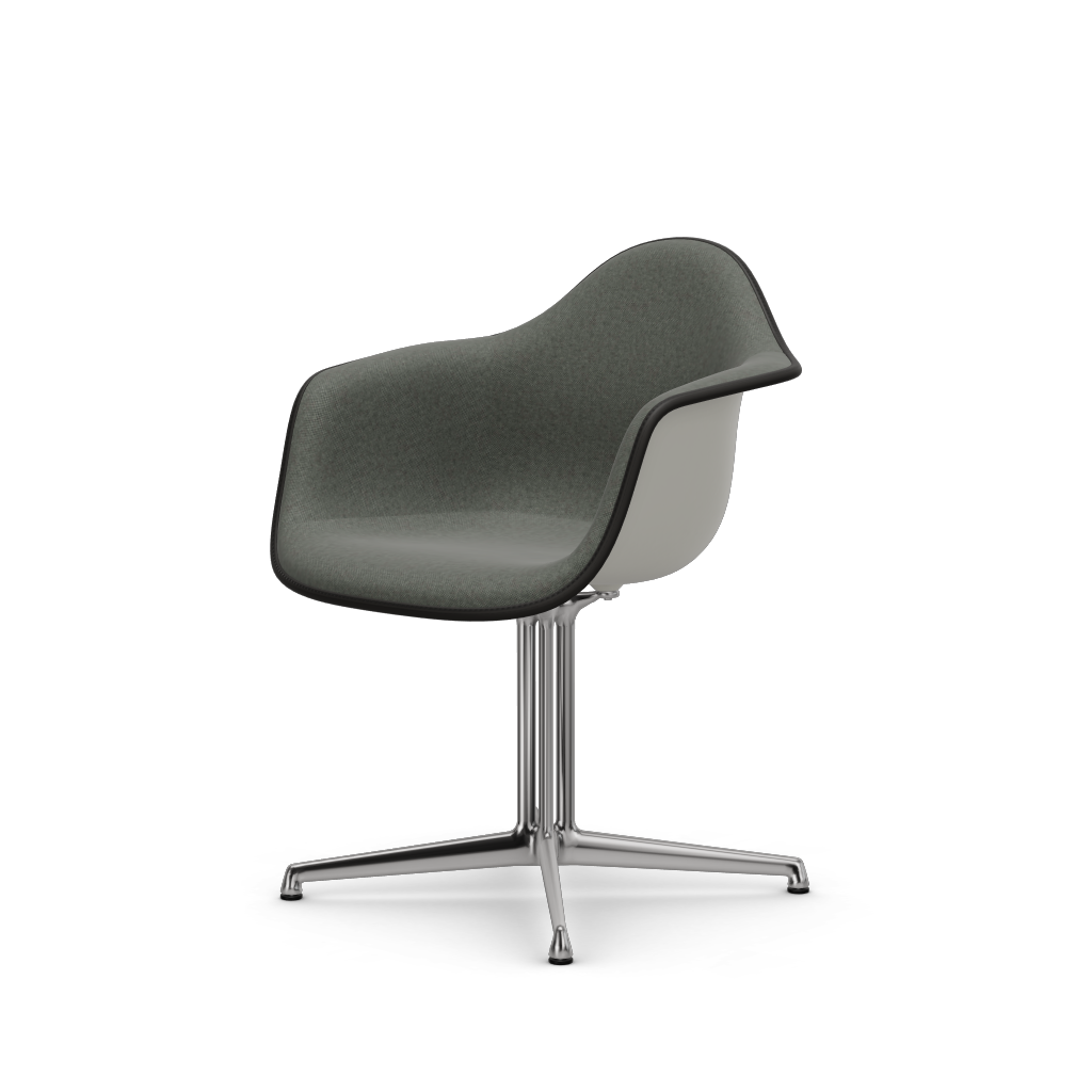 EAMES Plastic Armchair Dal (with Full Upholstery) (Color of Seat Shell -White) (Request Info)