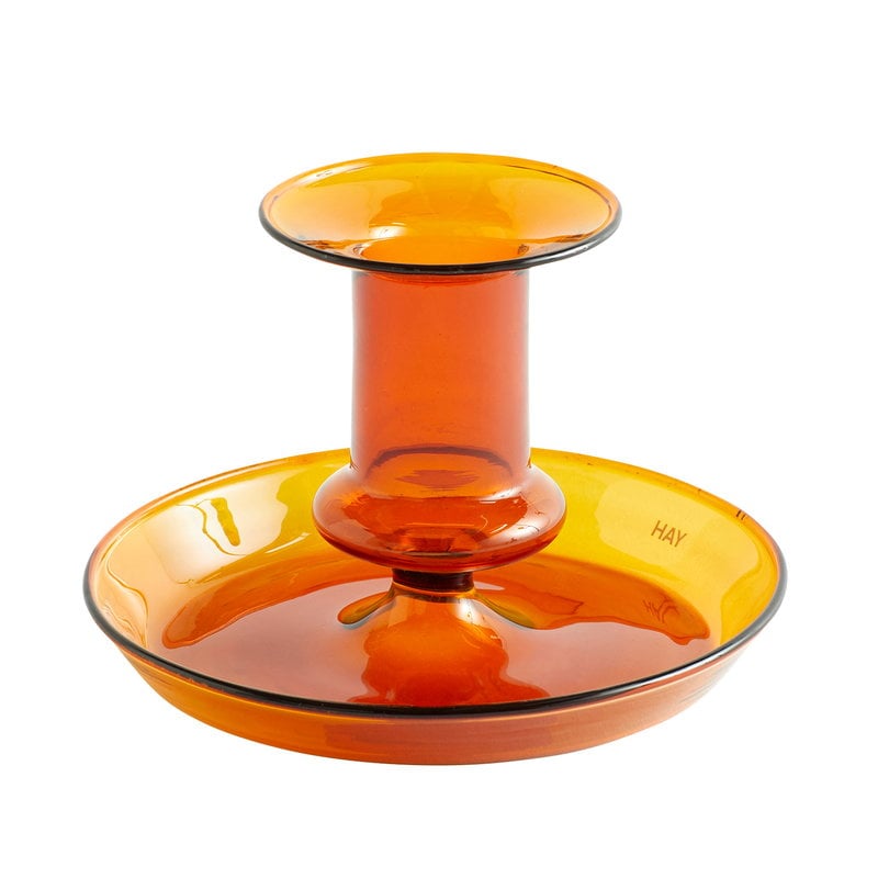 Flare candleholder by HAY #amber #