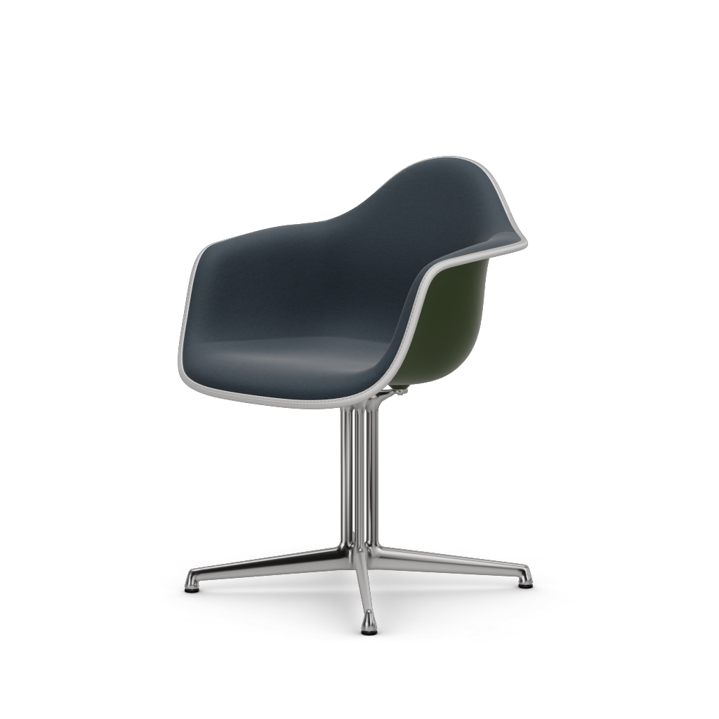 EAMES Plastic Armchair Dal (with Full Upholstery) (Color of Seat Shell -Forest) (Request)