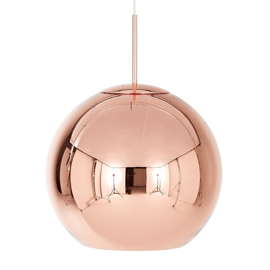 Copper LED pendant by Tom Dixon #round, 25 cm #