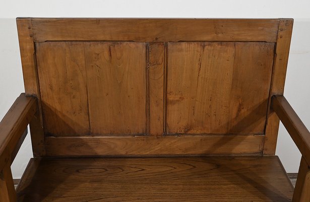 2nd half 19th Century Cherry and Chest Bench-RVK-1777892