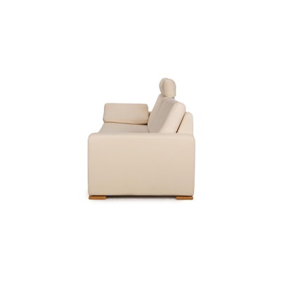 3-Seater Conseta Cream Leather Sofa from Cor-RQW-1291316