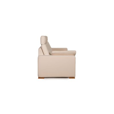 3-Seater Conseta Cream Leather Sofa from Cor-RQW-1291316