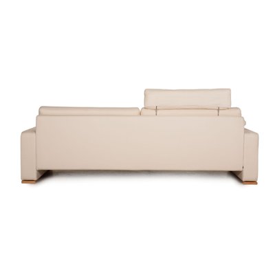 3-Seater Conseta Cream Leather Sofa from Cor-RQW-1291316