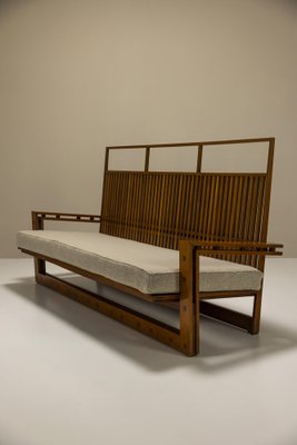 3-Seater Sofa in Ash and Mansonia Wood by Fausto Bontempi, Italy, 1961-UQV-1765873