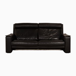 3-Seater Sofa in Black Leather from de Sede-RQW-1748213