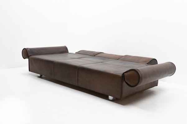 3-Seater Sofa in Brown Buffalo Leather by Marzio Cecchi, 1970s-TJQ-1742581