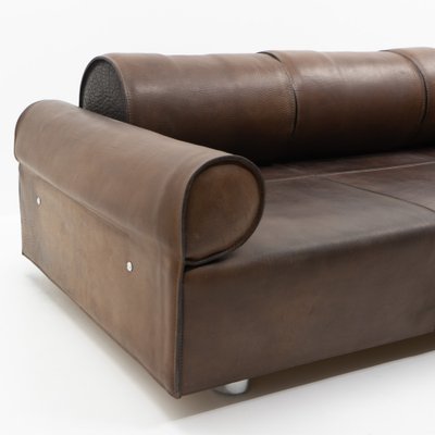 3-Seater Sofa in Brown Buffalo Leather by Marzio Cecchi, 1970s-TJQ-1742581