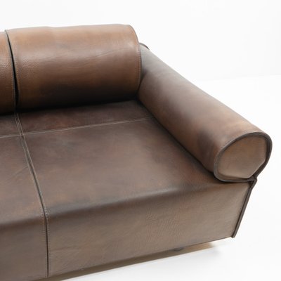 3-Seater Sofa in Brown Buffalo Leather by Marzio Cecchi, 1970s-TJQ-1742581