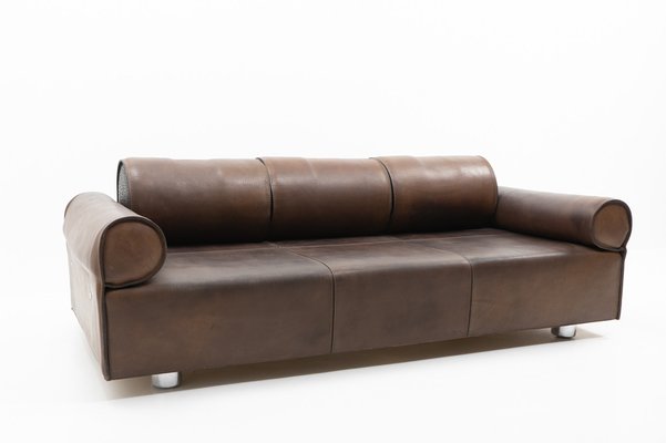 3-Seater Sofa in Brown Buffalo Leather by Marzio Cecchi, 1970s-TJQ-1742581