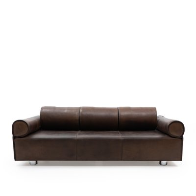 3-Seater Sofa in Brown Buffalo Leather by Marzio Cecchi, 1970s-TJQ-1742581