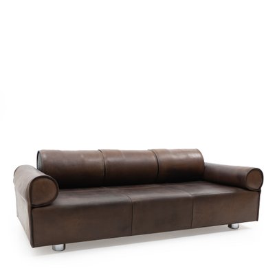 3-Seater Sofa in Brown Buffalo Leather by Marzio Cecchi, 1970s-TJQ-1742581