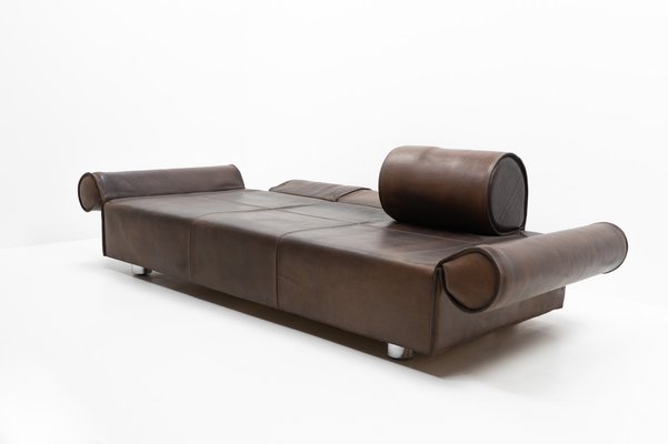 3-Seater Sofa in Brown Buffalo Leather by Marzio Cecchi, 1970s-TJQ-1742581