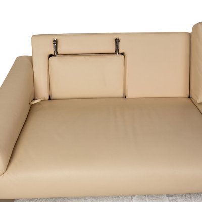 3-Seater Sofa in Cream Leather from FSM-RQW-1748468