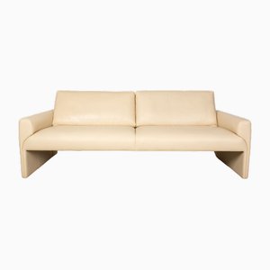 3-Seater Sofa in Cream Leather from FSM-RQW-1748468