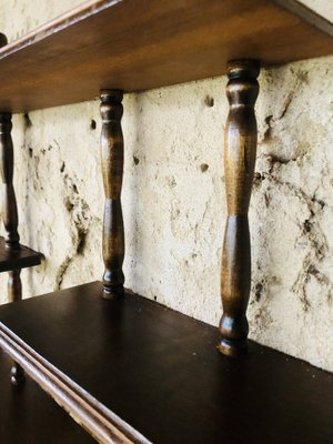 3-Tiered Wall Shelf in Walnut, 1960s-OJT-1791740