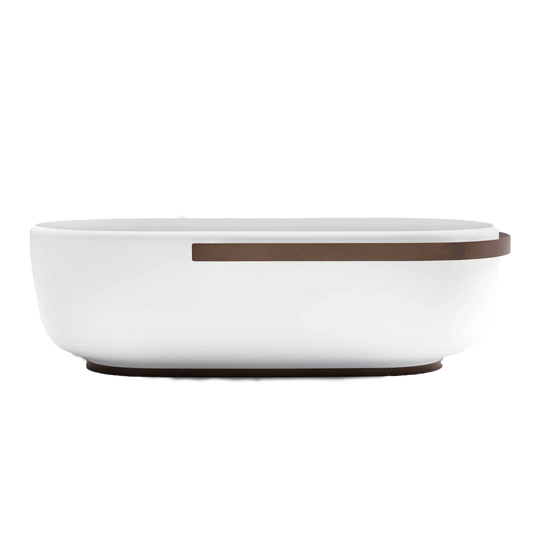 HOMEY - Freestanding oval Cristalplant® bathtub