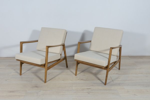 300-139 Armchairs from Swarzędzka, 1960s, Set of 2-NIT-1363277