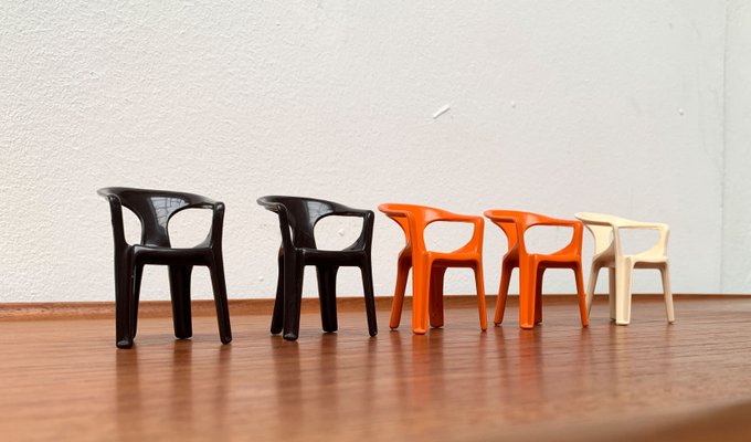 300 Monobloc Small Deco Chairs by Henry Massonnet for Stamp, France, 1970s, Set of 5-UAH-1375001