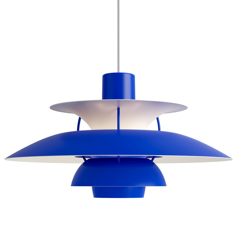 PH 5 Monochrome pendant by Louis Poulsen #blue #