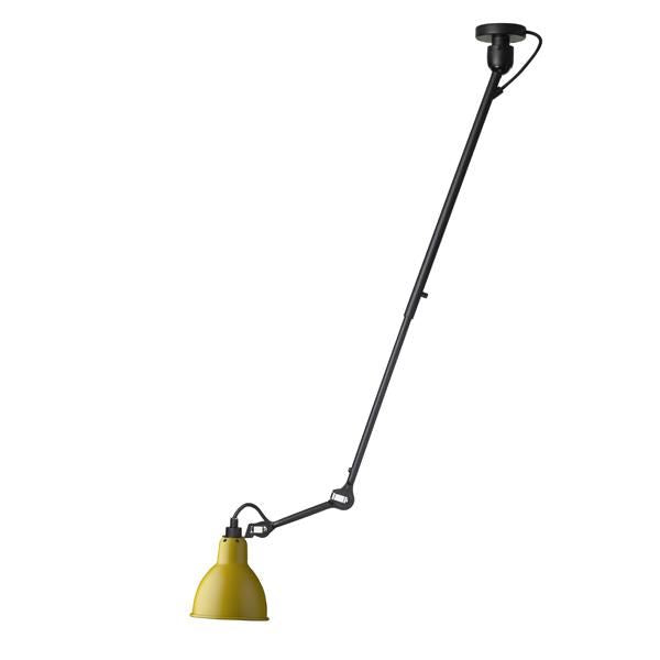N302 Ceiling Lamp by Lampe Gras #Mat Black & Mat Yellow