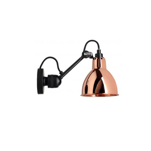 N304 Wall Lamp by Lampe Gras #Mat Black & Copper Hardwired