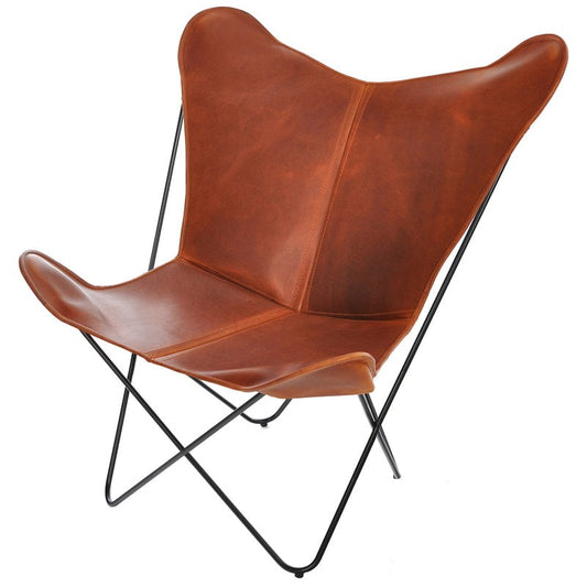 Papillon chair by OX Denmarq #cognac leather #