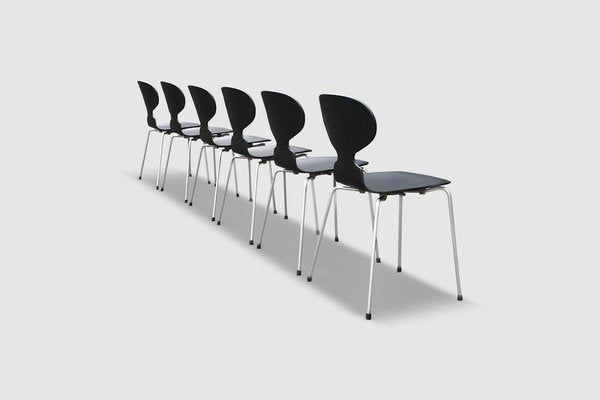 3100 Ant Dining Chairs by Arne Jacobsen for Fritz Hansen, 1960s, Set of 6-PDW-1396984