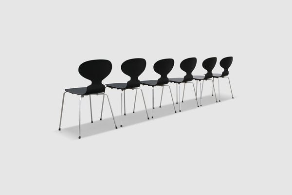 3100 Ant Dining Chairs by Arne Jacobsen for Fritz Hansen, 1960s, Set of 6-PDW-1396984