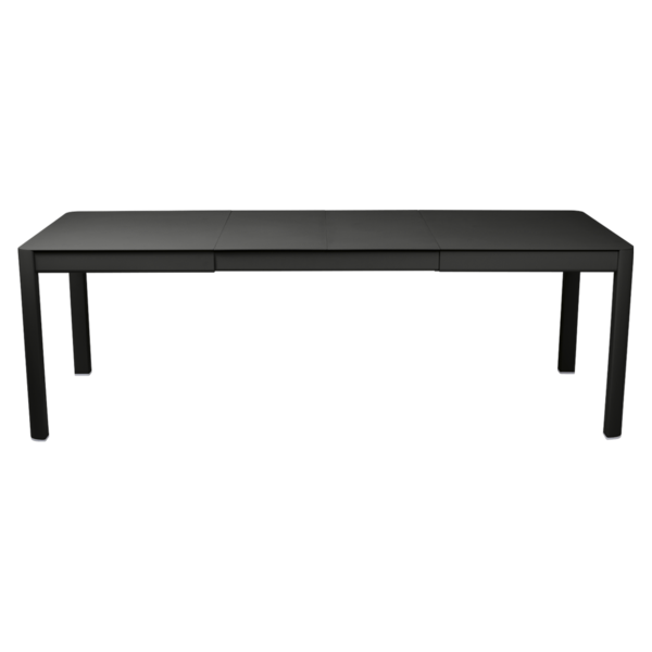 RIBAMBELLE TABLE WITH 2 EXTENSIONS 149/234 X 100 CM by Fermob #LIQUORICE