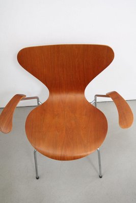 3207 Chair Armchair in Teak by Arne Jacobsen for Fritz Hansen Rar, 1979-FJP-1729836