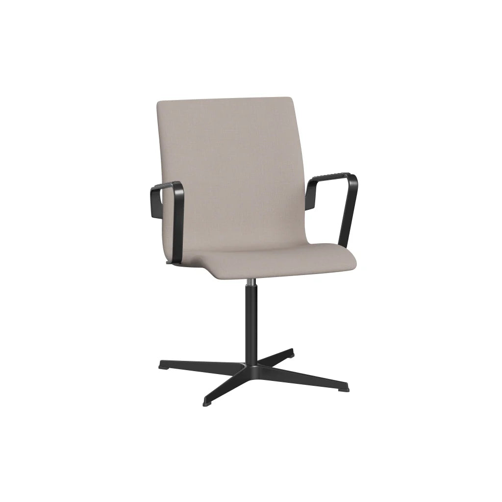 Oxford™ - 3241T, Low back, fixed seat height, with arm padding by Fritz Hansen