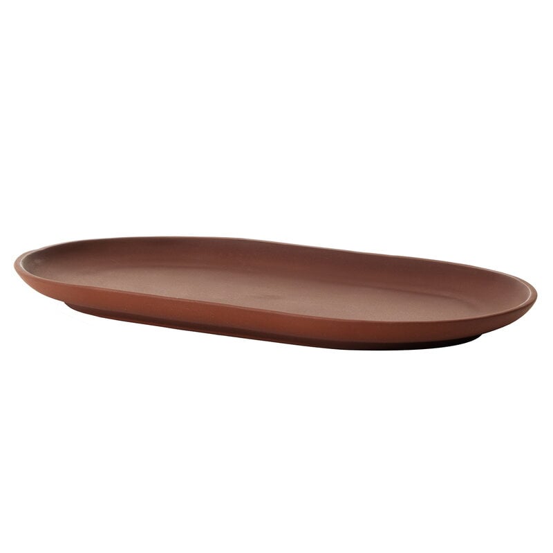 Sand Secrets plate by Design House Stockholm #oval 20 cm, red #