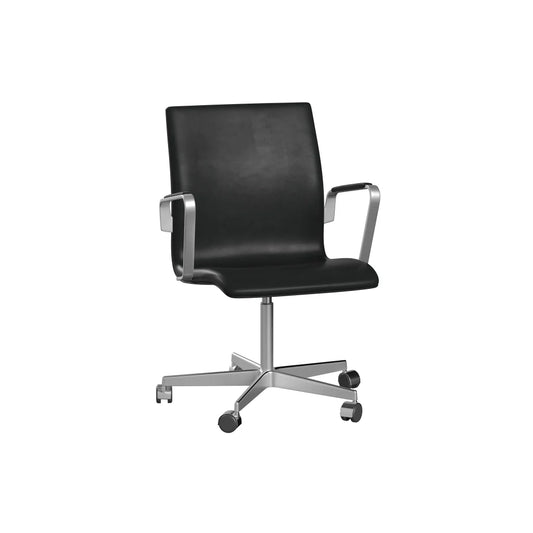 Oxford™ - 3271W, Low back, fixed seat height, with arm padding by Fritz Hansen