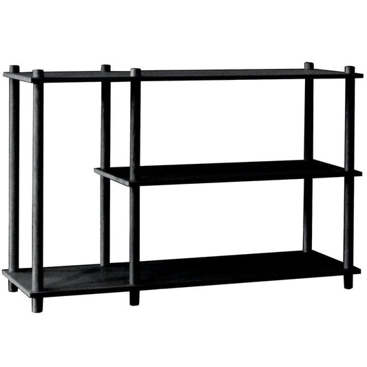 Elevate shelving system 3 by Woud #black #
