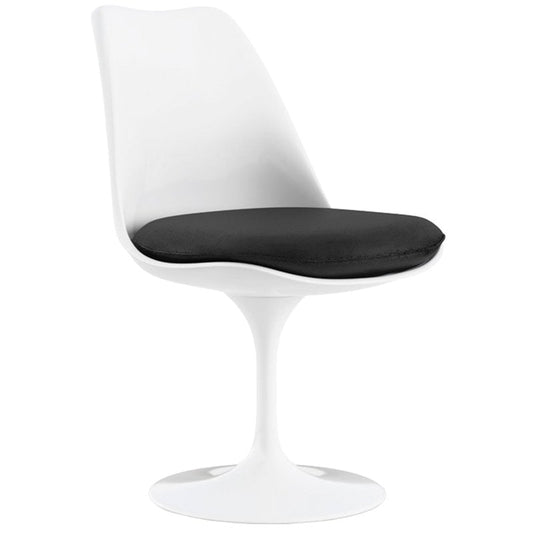 Tulip chair by Knoll #swivel base, white - Tonus 128 #