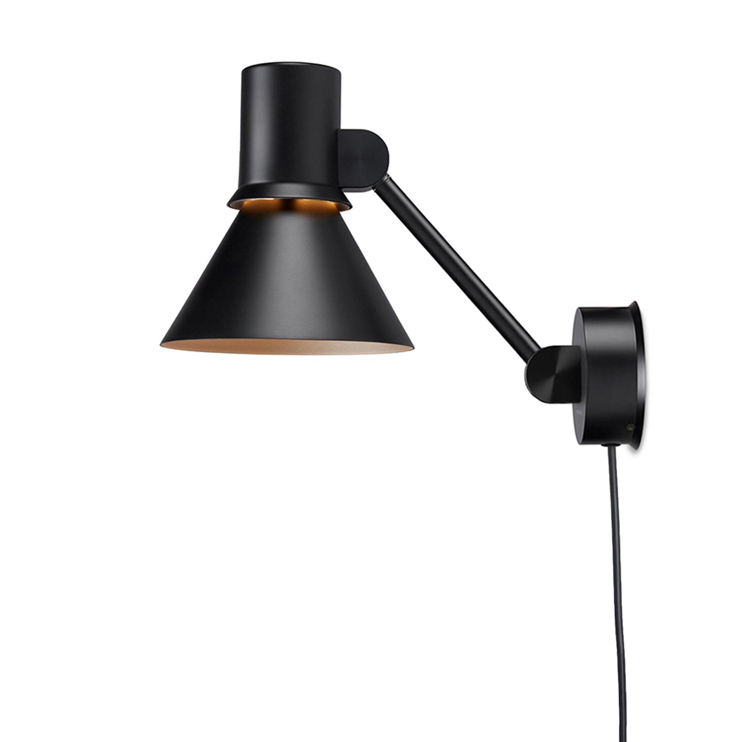 Type 80 W2 Wall Lamp by Anglepoise #with Cord Matt Black